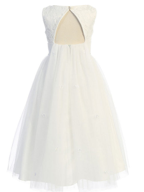 Kids Dream Girls Multi Colors Triangle Cut-Out Back Flower Girl Dress 2-14 - SophiasStyle.com